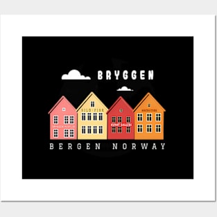 Norway Bergen Bryggen Xo4U Posters and Art